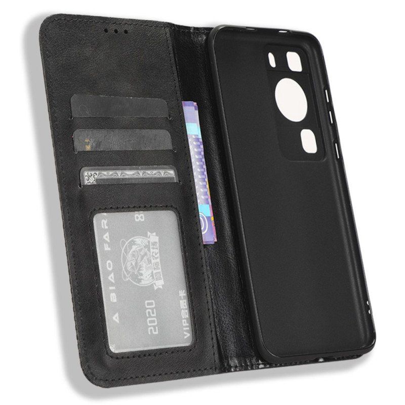 Etui Na Telefon do Huawei P60 Pro Etui Folio Stylizowany Styl Skórzany