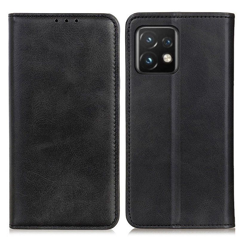 Etui Na Telefon do Motorola Edge 40 Pro Etui Folio Elegancka Dwoina Skórzana