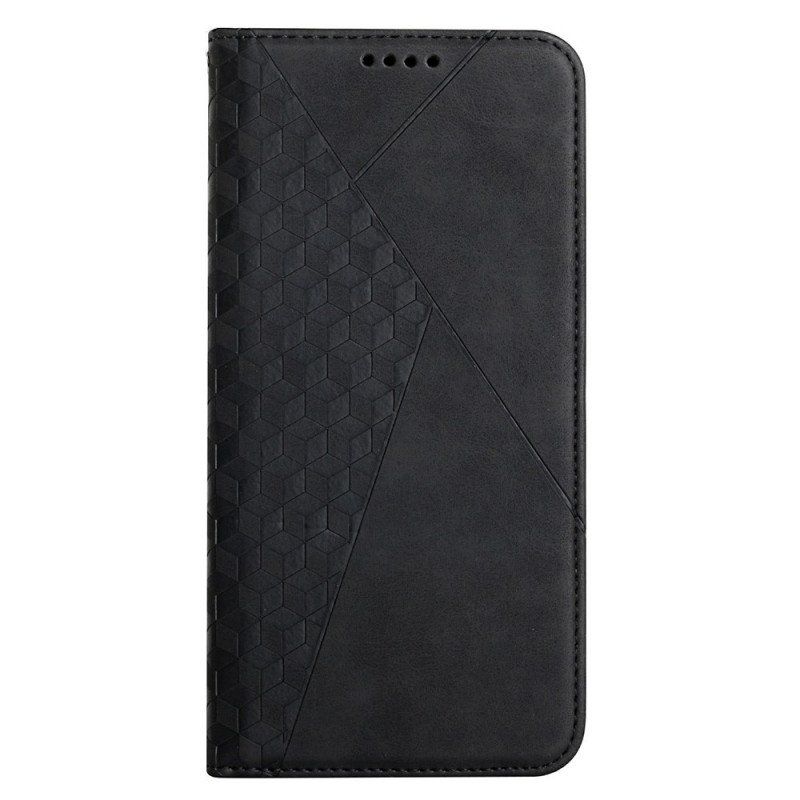 Etui Na Telefon do Oppo Find X3 Lite Etui Folio Efekt Geo Skóry