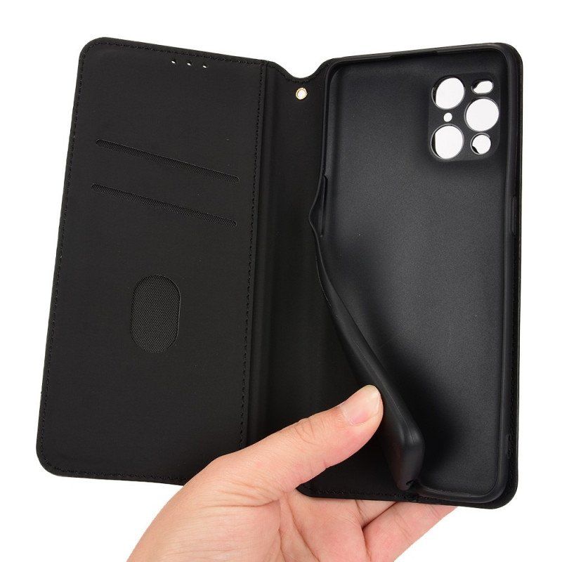 Etui Na Telefon do Oppo Find X3 Pro Etui Folio Efekt Diamentowej Skóry