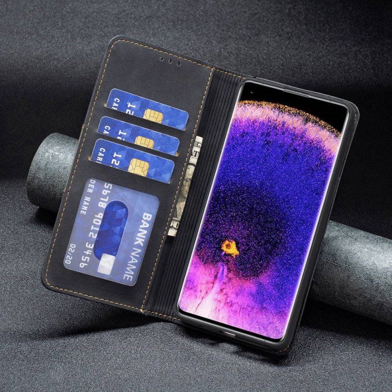 Etui Na Telefon do Oppo Find X5 Lite Etui Folio Kolorowy Skórzany Styl Binfen