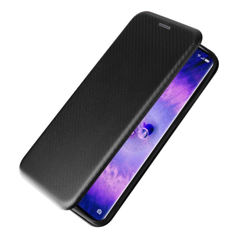 Etui Na Telefon do Oppo Find X5 Pro Etui Folio Tekstura Włókna Węglowego