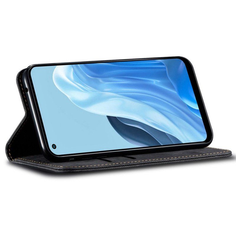 Etui Na Telefon do Oppo Reno 7 Etui Folio Tkanina Dżinsowa