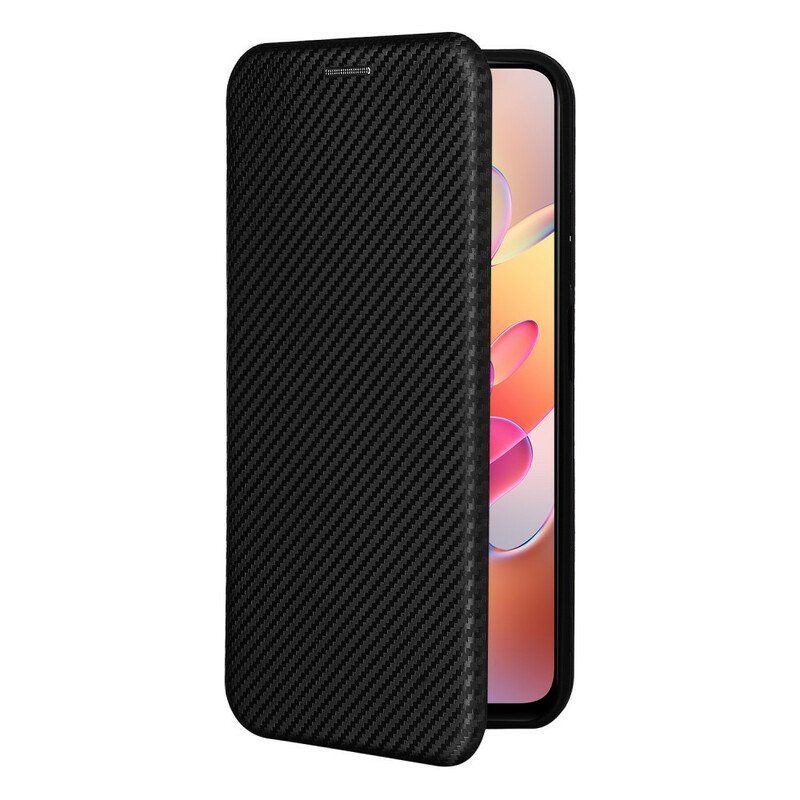 Etui Na Telefon do Poco M3 Pro 5G Etui Folio Kolorowe Włókno Węglowe