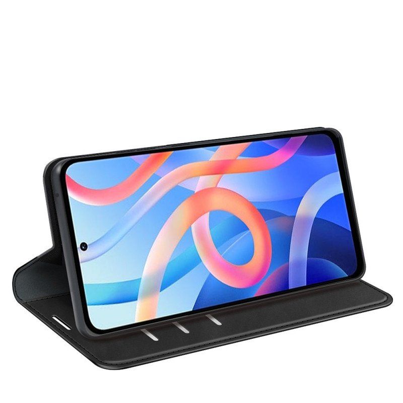 Etui Na Telefon do Poco M4 Pro 5G Etui Folio Dotyk Skóry