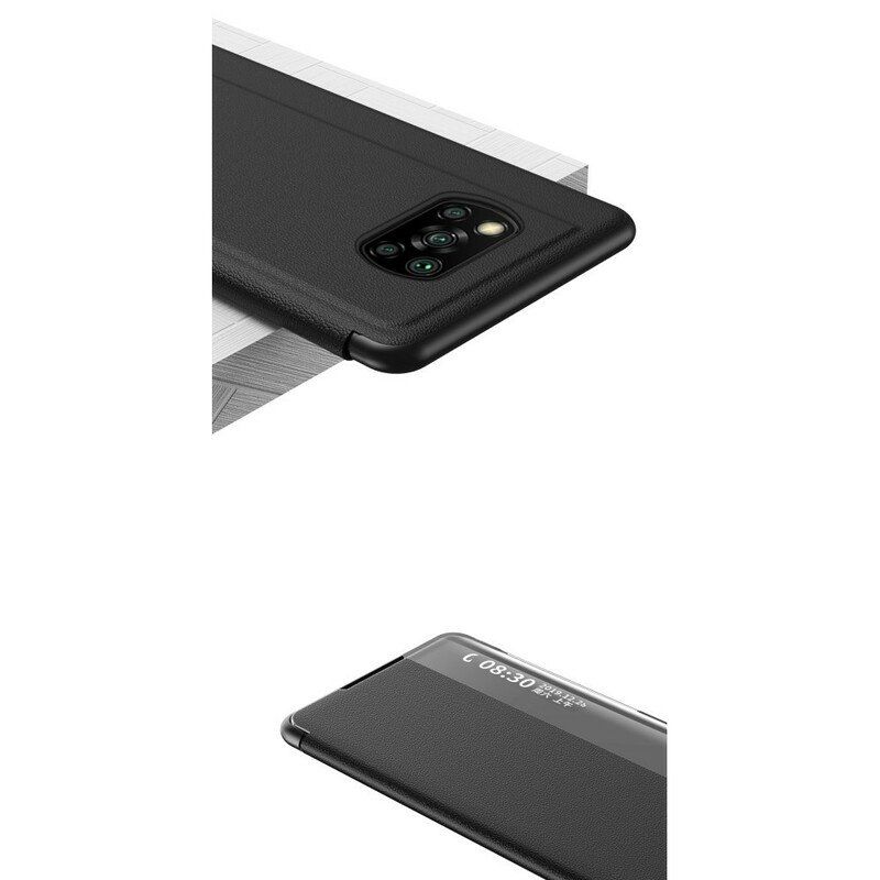 Etui Na Telefon do Poco X3 / X3 Pro / X3 NFC Teksturowana Sztuczna Skóra
