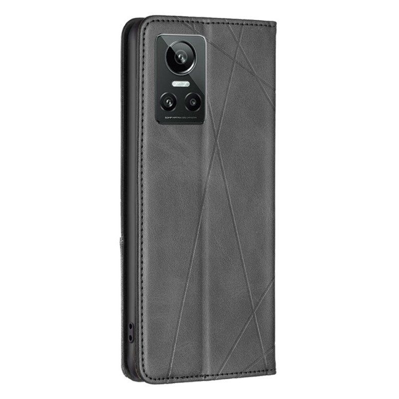 Etui Na Telefon do Realme GT Neo 3 Etui Folio Linie Geometryczne