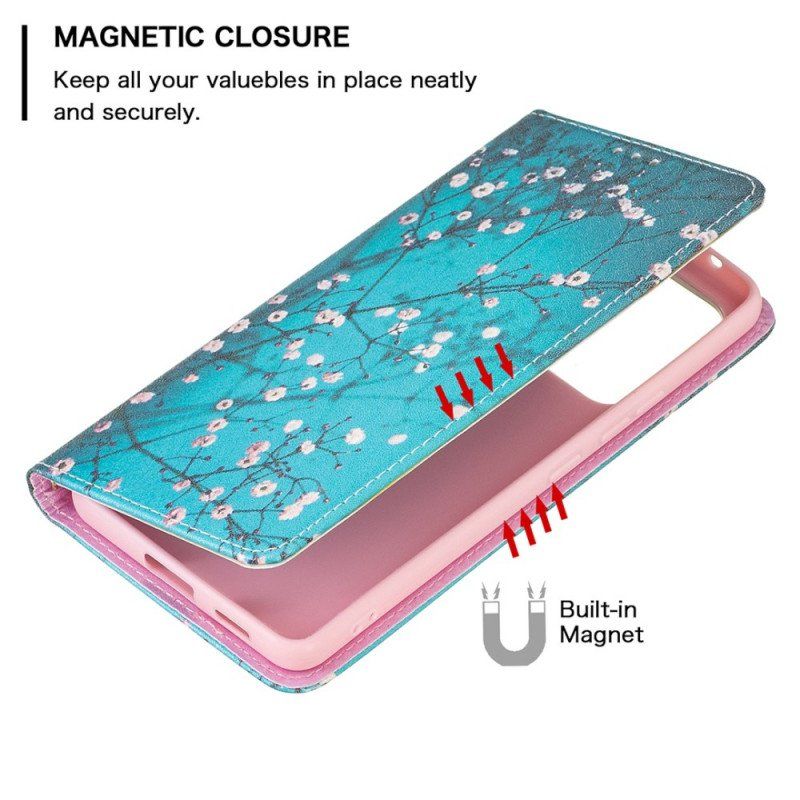 Etui Na Telefon do Samsung Galaxy A53 5G Etui Folio Kwitnące Gałęzie