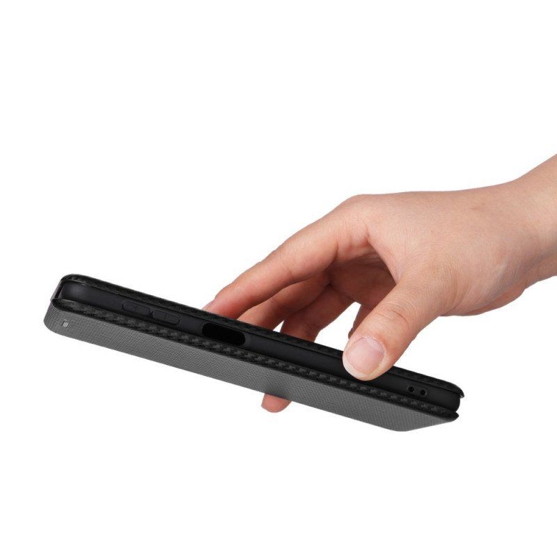 Etui Na Telefon do Samsung Galaxy M53 5G Etui Folio Włókno Węglowe