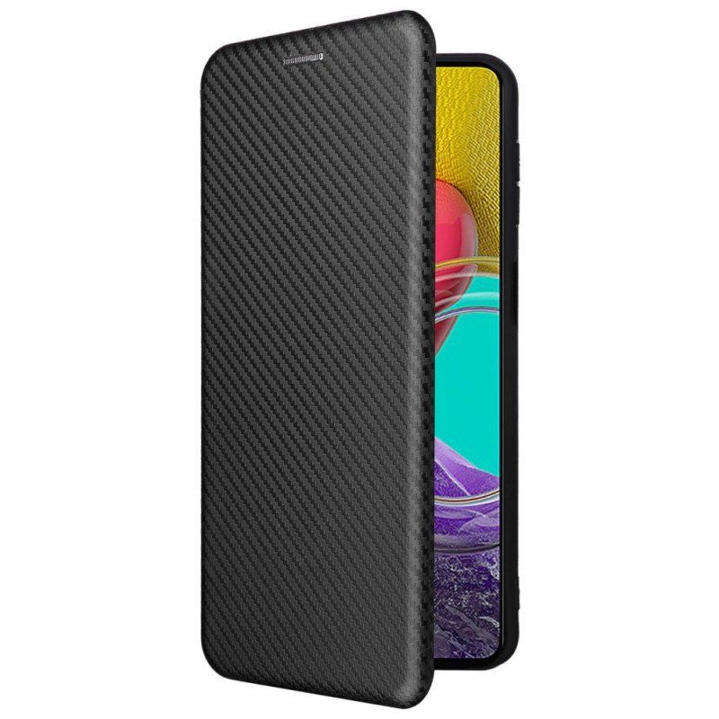 Etui Na Telefon do Samsung Galaxy M53 5G Etui Folio Włókno Węglowe