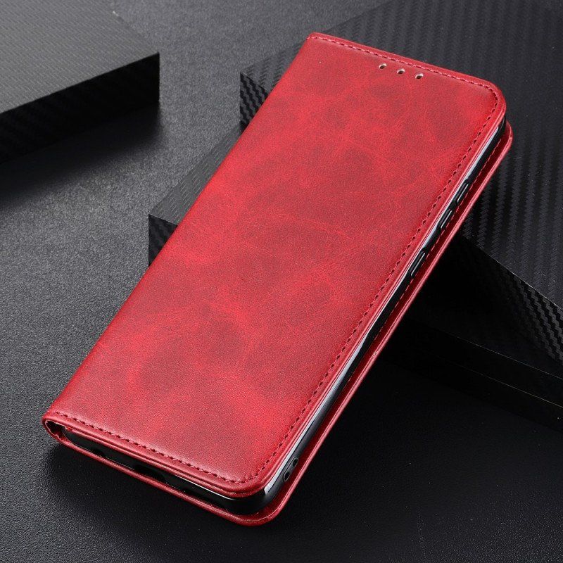 Etui Na Telefon do Samsung Galaxy S22 5G Etui Folio Elegancka Dwoina Skórzana
