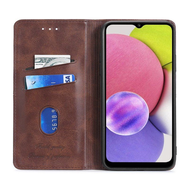 Etui Na Telefon do Samsung Galaxy S22 5G Etui Folio Stylowa Skórzana Moda