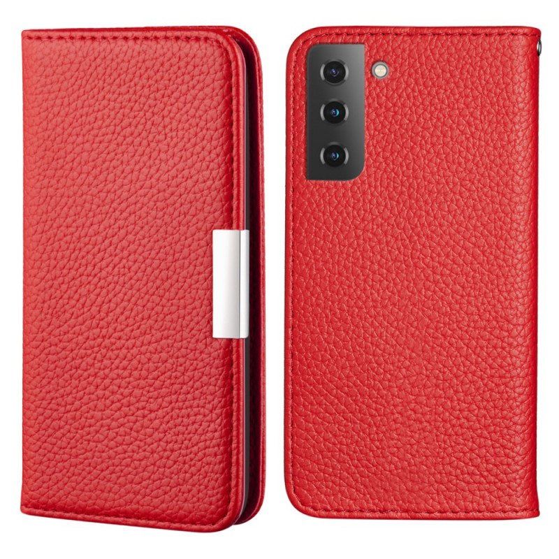 Etui Na Telefon do Samsung Galaxy S22 Plus 5G Etui Folio Liczi Ze Sztucznej Skóry Ultra Szykowny