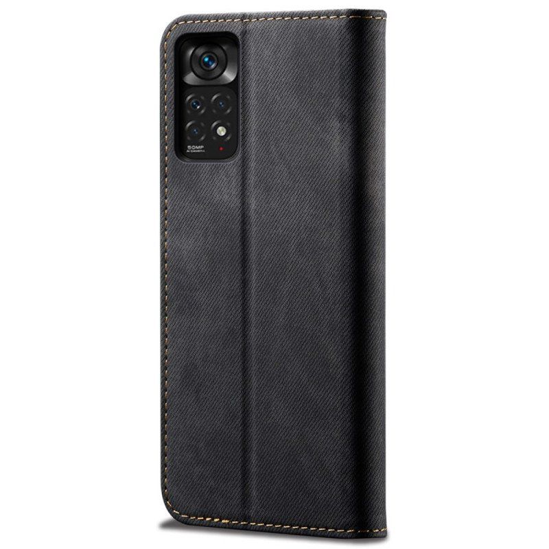 Etui Na Telefon do Xiaomi Redmi Note 11 / 11S Etui Folio Tkanina Dżinsowa