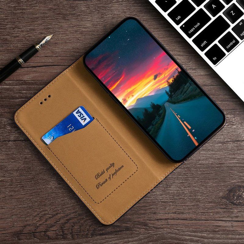 Etui Na Telefon do Xiaomi Redmi Note 11 Pro / 11 Pro 5G Etui Folio Teksturowany Efekt Skóry