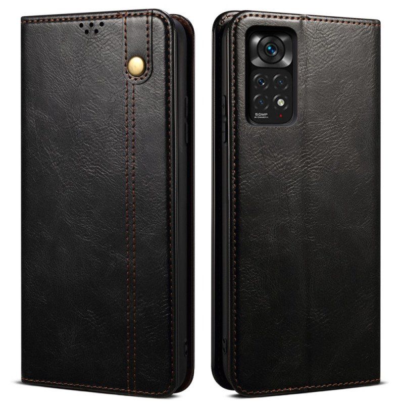 Etui Na Telefon do Xiaomi Redmi Note 11 Pro / 11 Pro 5G Etui Folio Woskowana Sztuczna Skóra