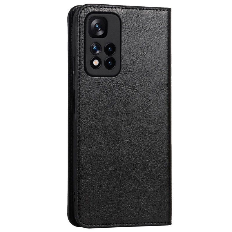 Etui Na Telefon do Xiaomi Redmi Note 11 Pro Plus 5G Etui Folio Prawdziwa Skóra