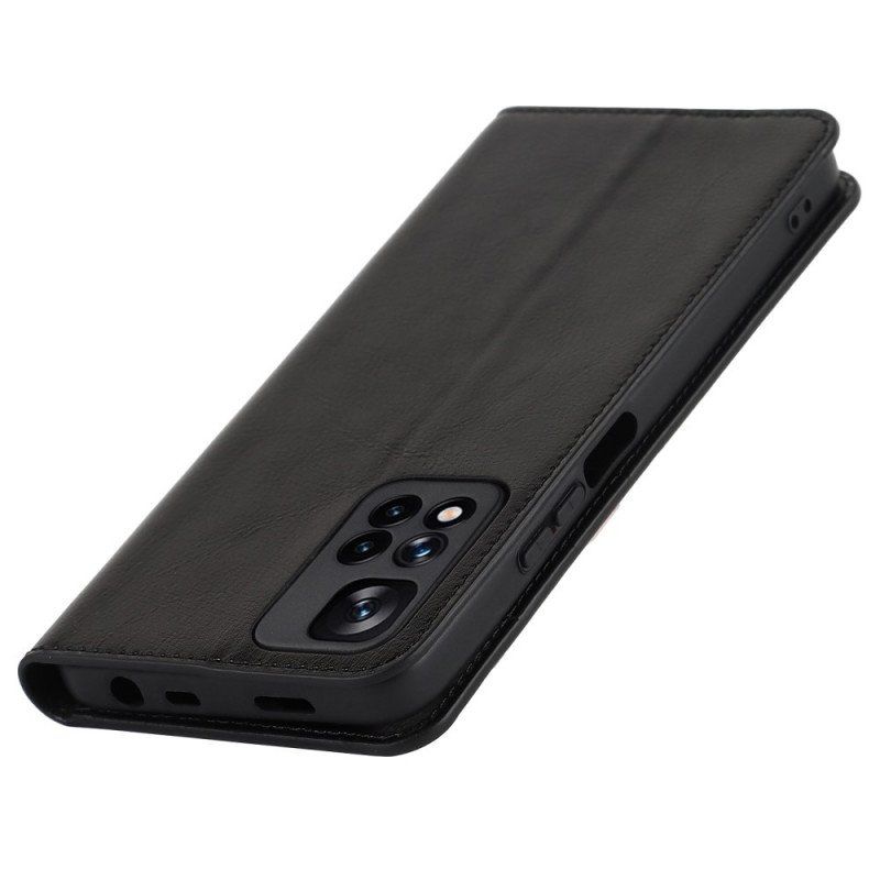 Etui Na Telefon do Xiaomi Redmi Note 11 Pro Plus 5G Etui Folio Prawdziwa Skóra