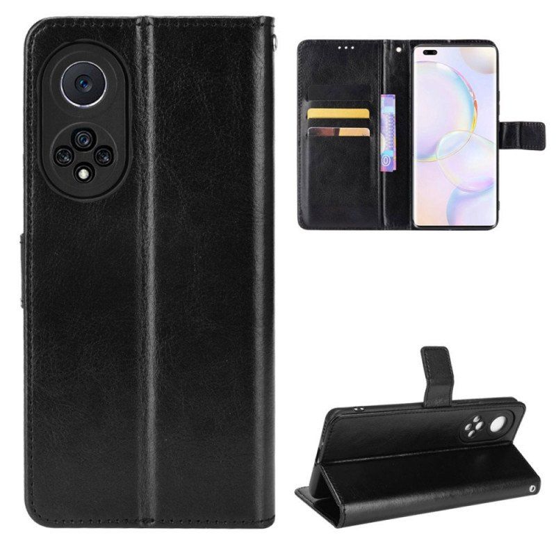 Etui Na Telefon Pokrowce do Honor 50 Pro Pro Faux Leather Błyszczący