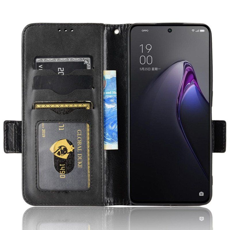 Etui Na Telefon Pokrowce do Oppo Reno 8 Pro z Łańcuch Podwójne Zapięcie Na Pasek