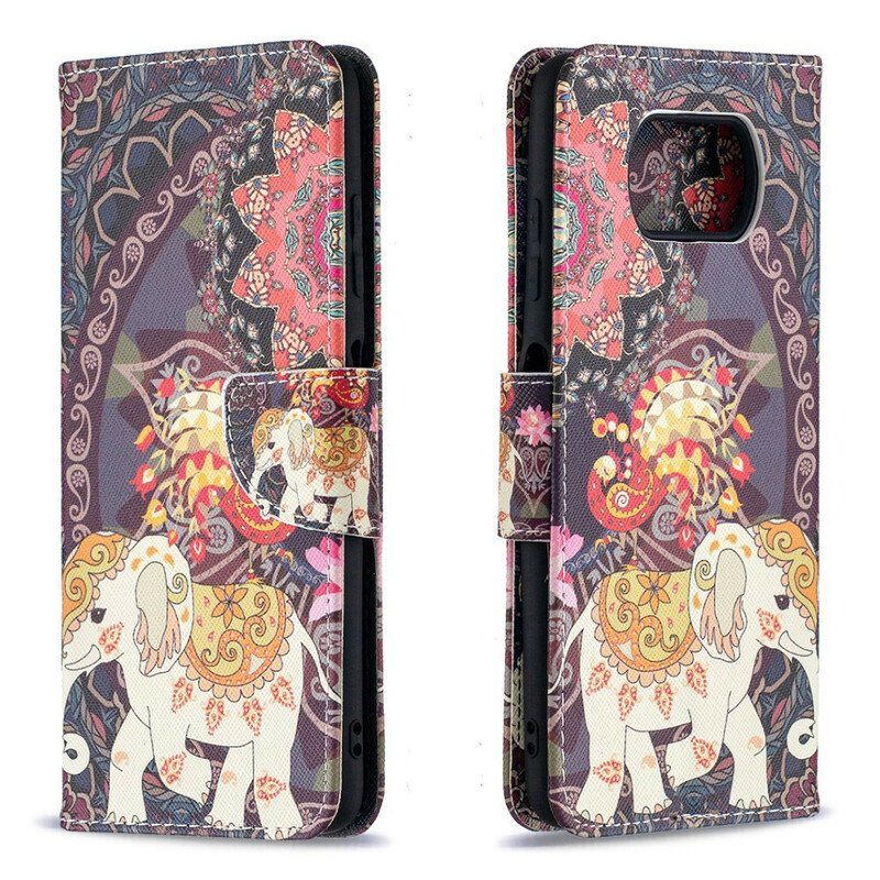 Etui Na Telefon Pokrowce do Poco X3 / X3 Pro / X3 NFC Słonie Indyjskie
