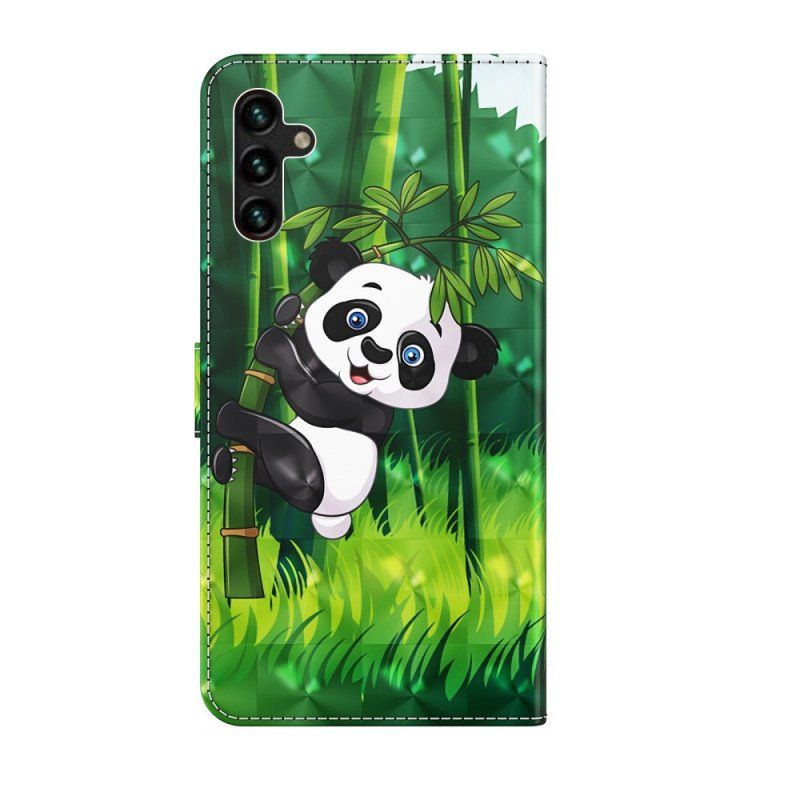 Etui Na Telefon Pokrowce do Samsung Galaxy A13 5G / A04s Panda I Bambus