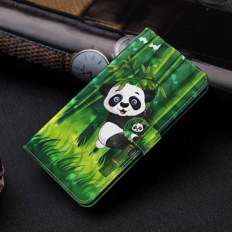 Etui Na Telefon Pokrowce do Samsung Galaxy A13 5G / A04s Panda I Bambus