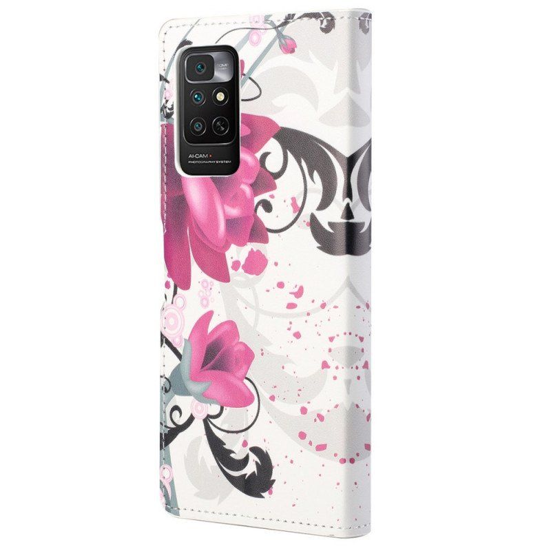 Etui Na Telefon Pokrowce do Xiaomi Redmi Note 11 / 11S Tropikalne Kwiaty