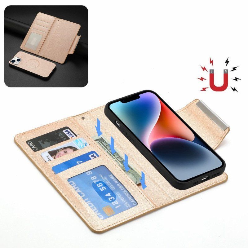 Etui Skórzany Futerał do iPhone 14 Plus Odpinany Magnetyczny