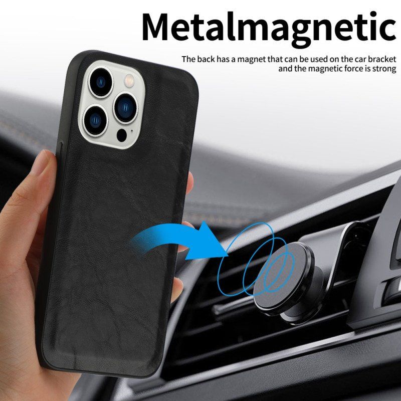 Etui Skórzany Futerał do iPhone 15 Plus Styl Vintage Z Odpinaną Skorupą