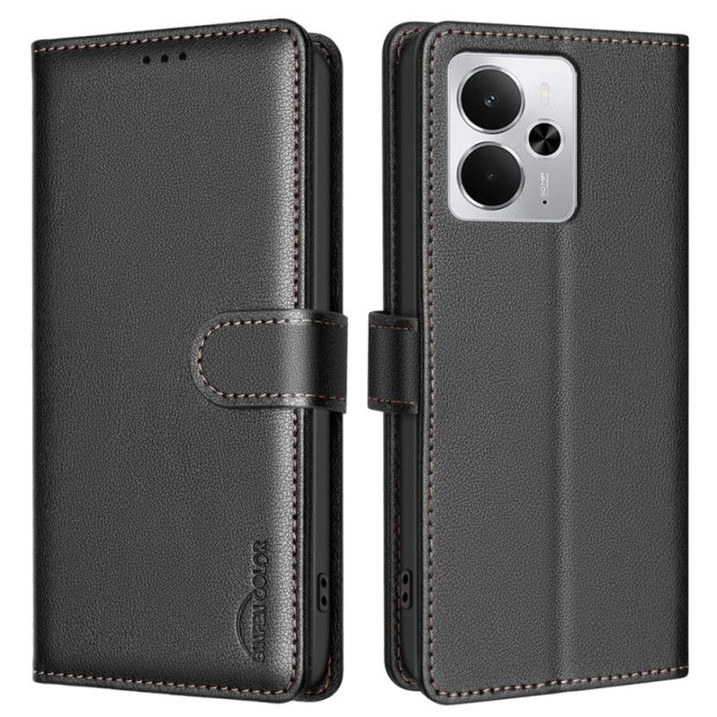 Etui Folio Do Realme 14 5g Kolorowy Bloker Rfid Binfen