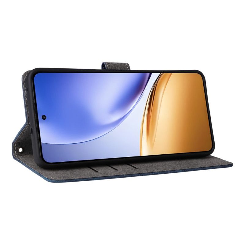 Etui Folio Do Realme 14 5g Ochrona Rfid Efekt Zamszu