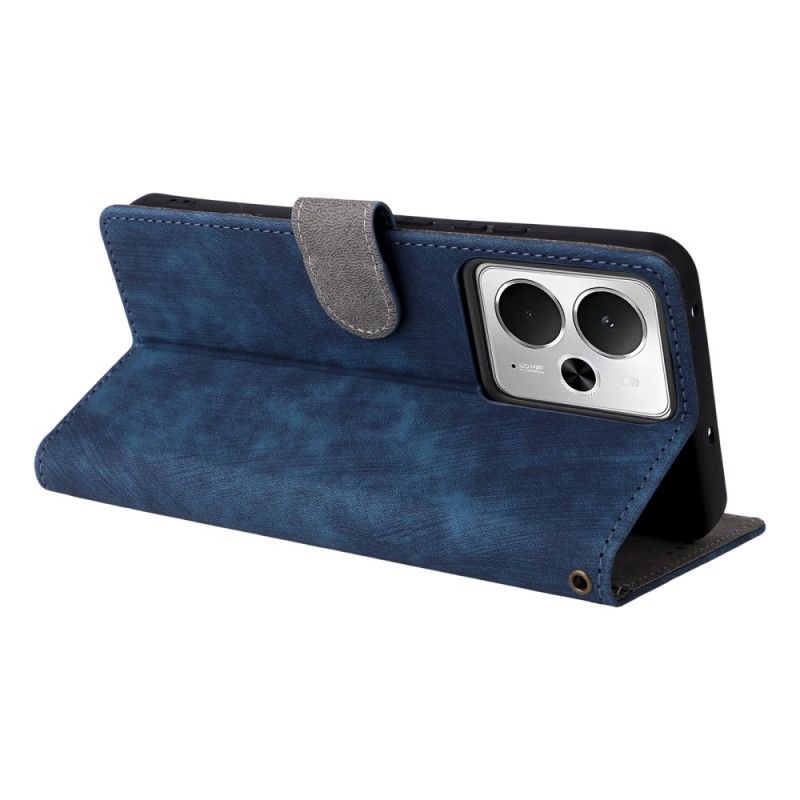 Etui Folio Do Realme 14 5g Ochrona Rfid Efekt Zamszu