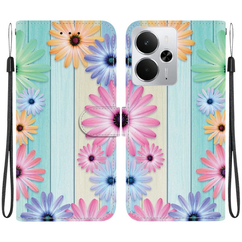 Etui Folio Do Realme 14 5g Wzór Słonecznika