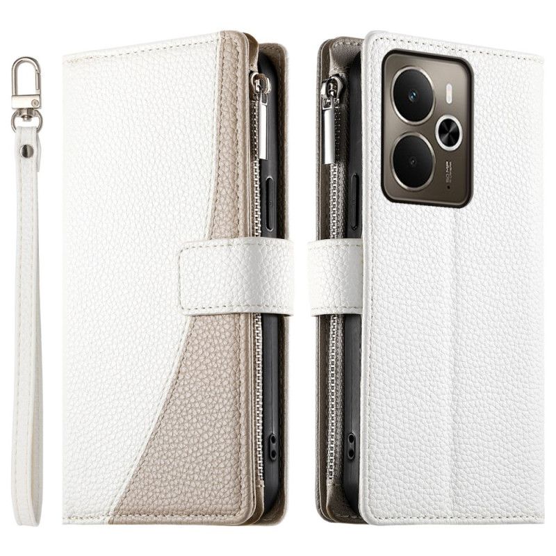 Etui Folio Realme 14 5g Dwukolorowy Z Paskiem