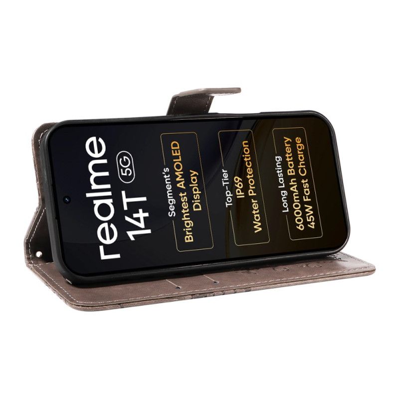 Etui Folio Realme 14 5g Olbrzymie Motyle