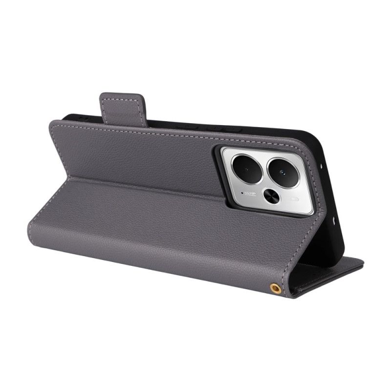 Etui Folio Realme 14 5g Pasek Z Teksturą Liczi