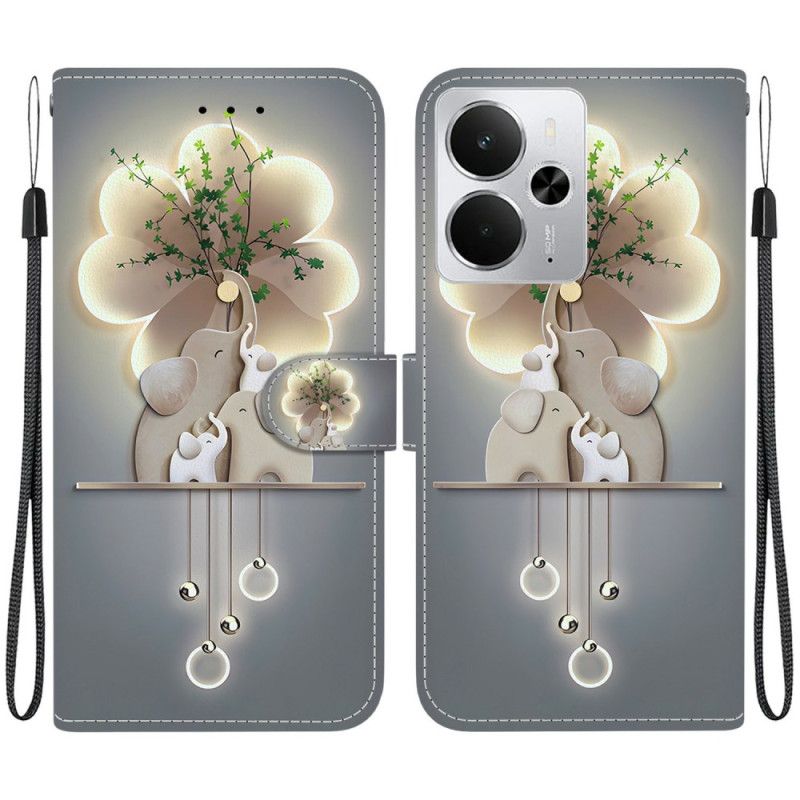 Etui Folio Realme 14 5g Słoń Etui Ochronne