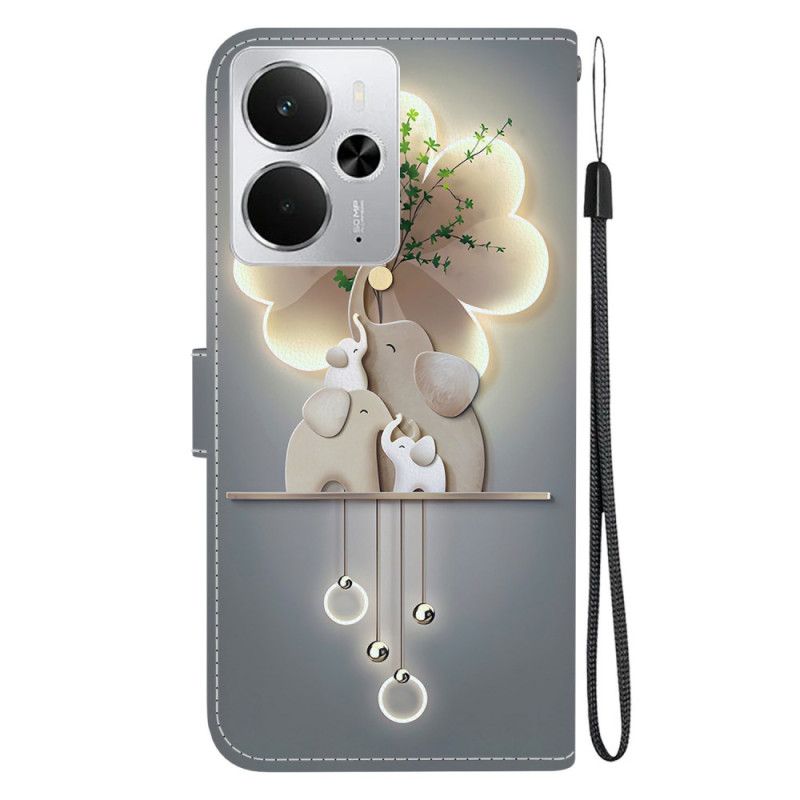 Etui Folio Realme 14 5g Słoń Etui Ochronne