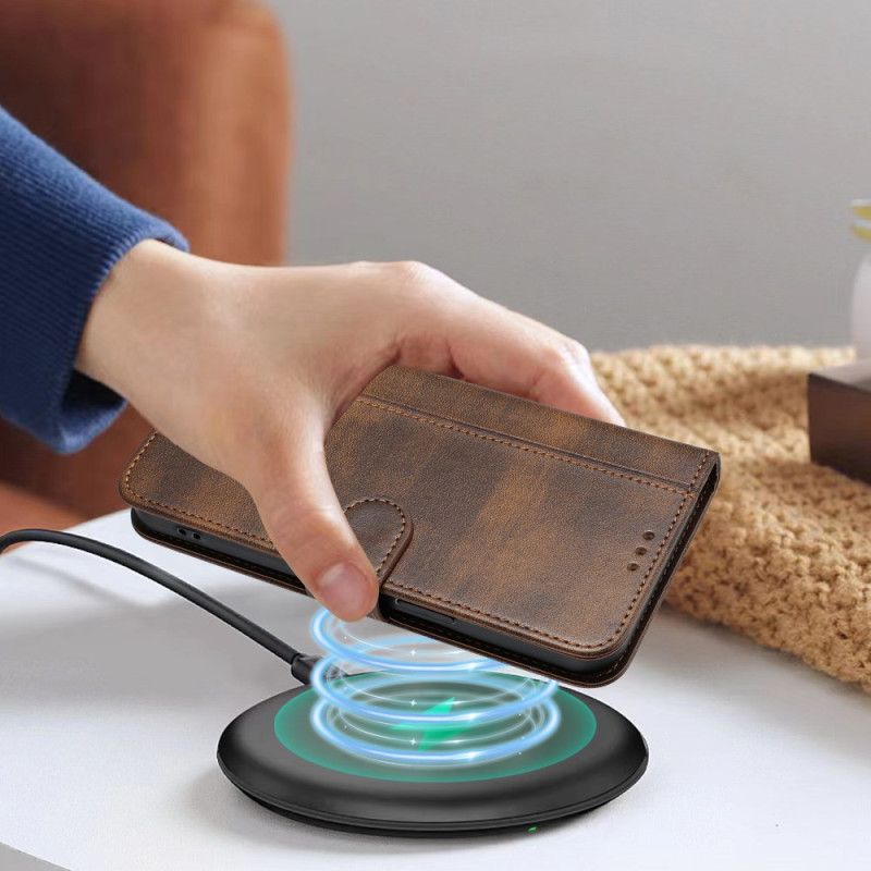 Etui Folio Realme 14 5g Szycie W Stylu Retro