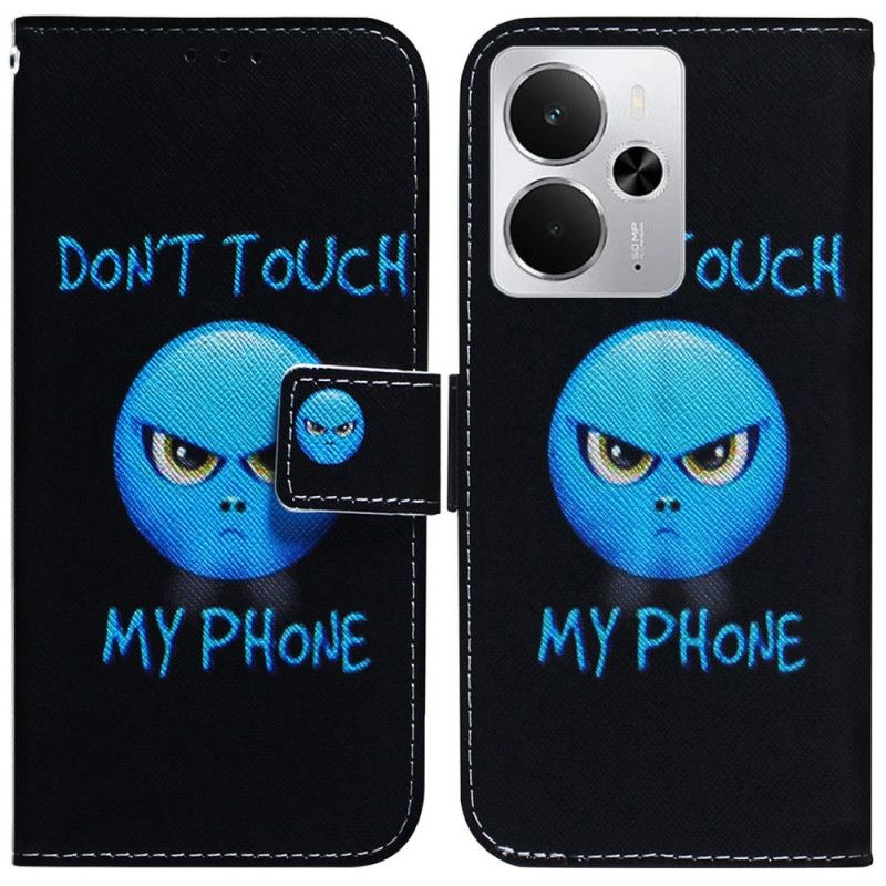 Etui Folio Realme 14 5g Telefon Z Emotikonami Etui Ochronne