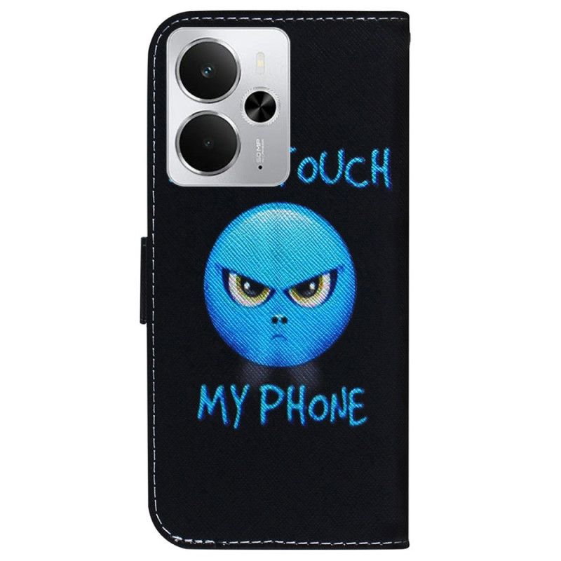 Etui Folio Realme 14 5g Telefon Z Emotikonami Etui Ochronne