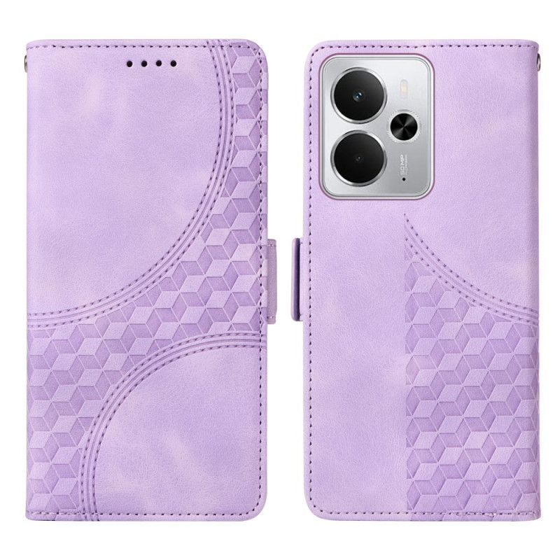 Etui Folio Realme 14 5g Wzór Diamentowy Etui Ochronne