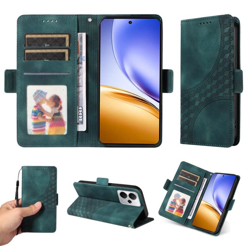 Etui Folio Realme 14 5g Wzór Diamentowy Etui Ochronne