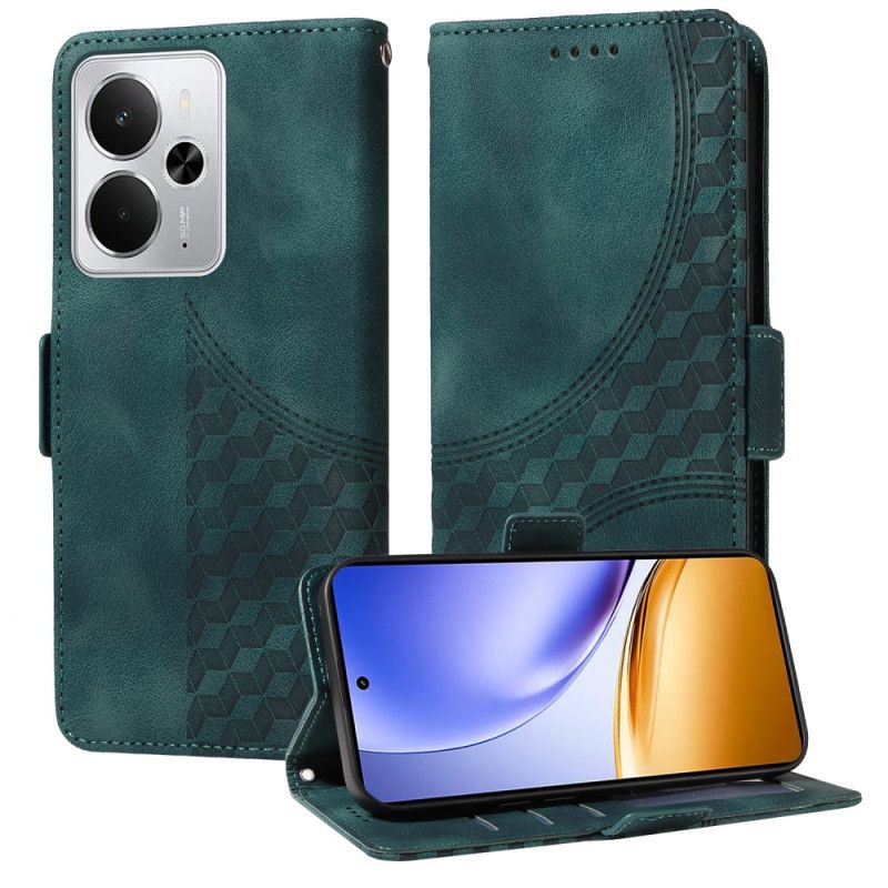 Etui Folio Realme 14 5g Wzór Diamentowy Etui Ochronne