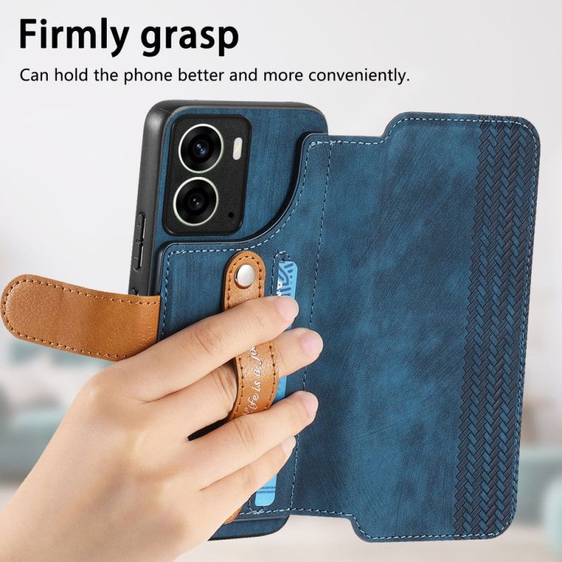 Futerały Realme 14 5g Etui Na Telefon Retro Z Paskiem I Podstawką