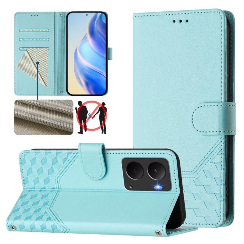 Obudowa Realme 14 5g Etui Na Telefon Rfid Z Wzorem Plastra Miodu