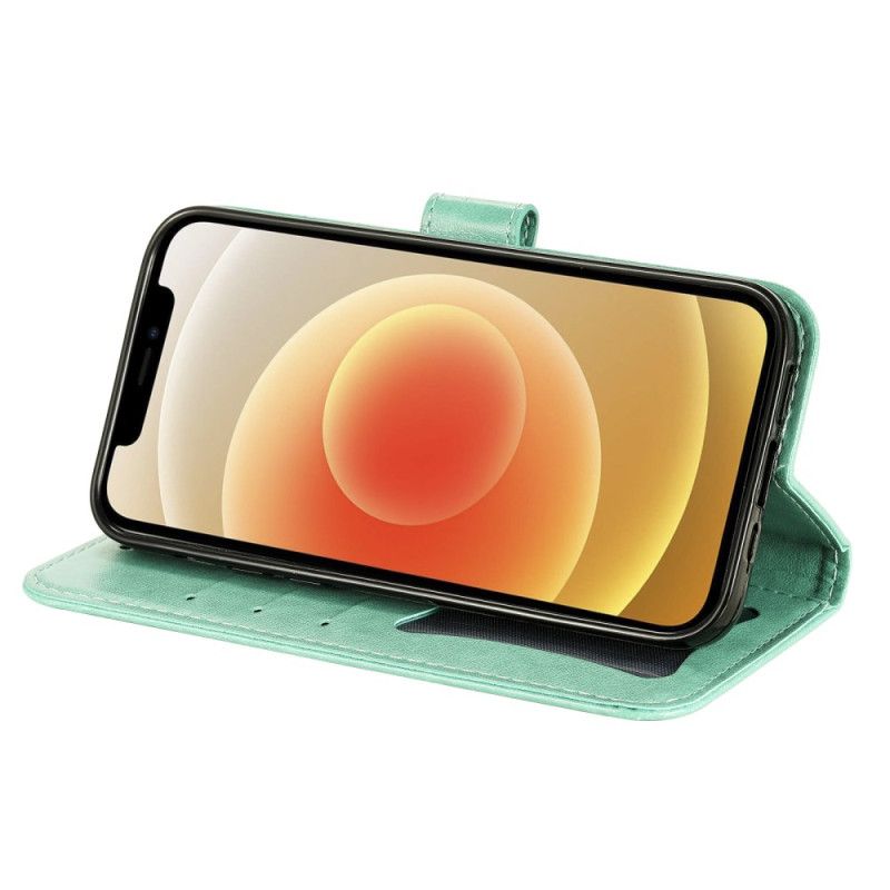 Skórzany Futerał Realme 14 5g Etui Na Telefon Nadruk Mandali