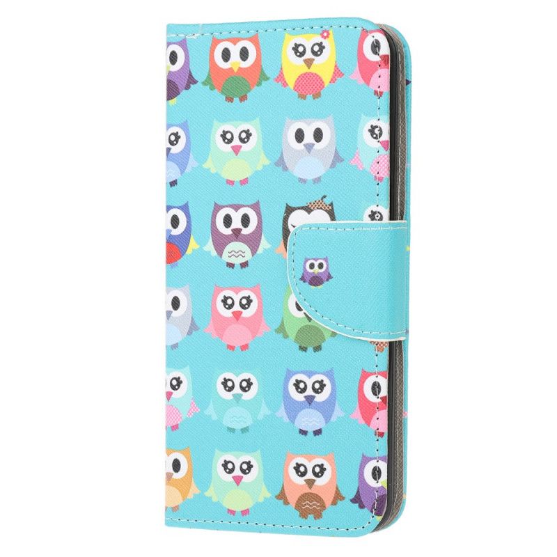 Etui Folio Xiaomi Poco M3 Wiele Sów Etui Ochronne