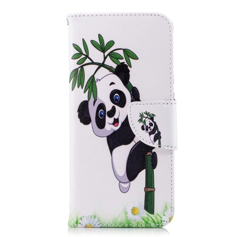 Etui Folio Huawei P20 Panda Na Bambusie Etui Ochronne